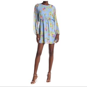 Wayf Dolman Long Sleeve Floral Mini Dress NWOT (XS)